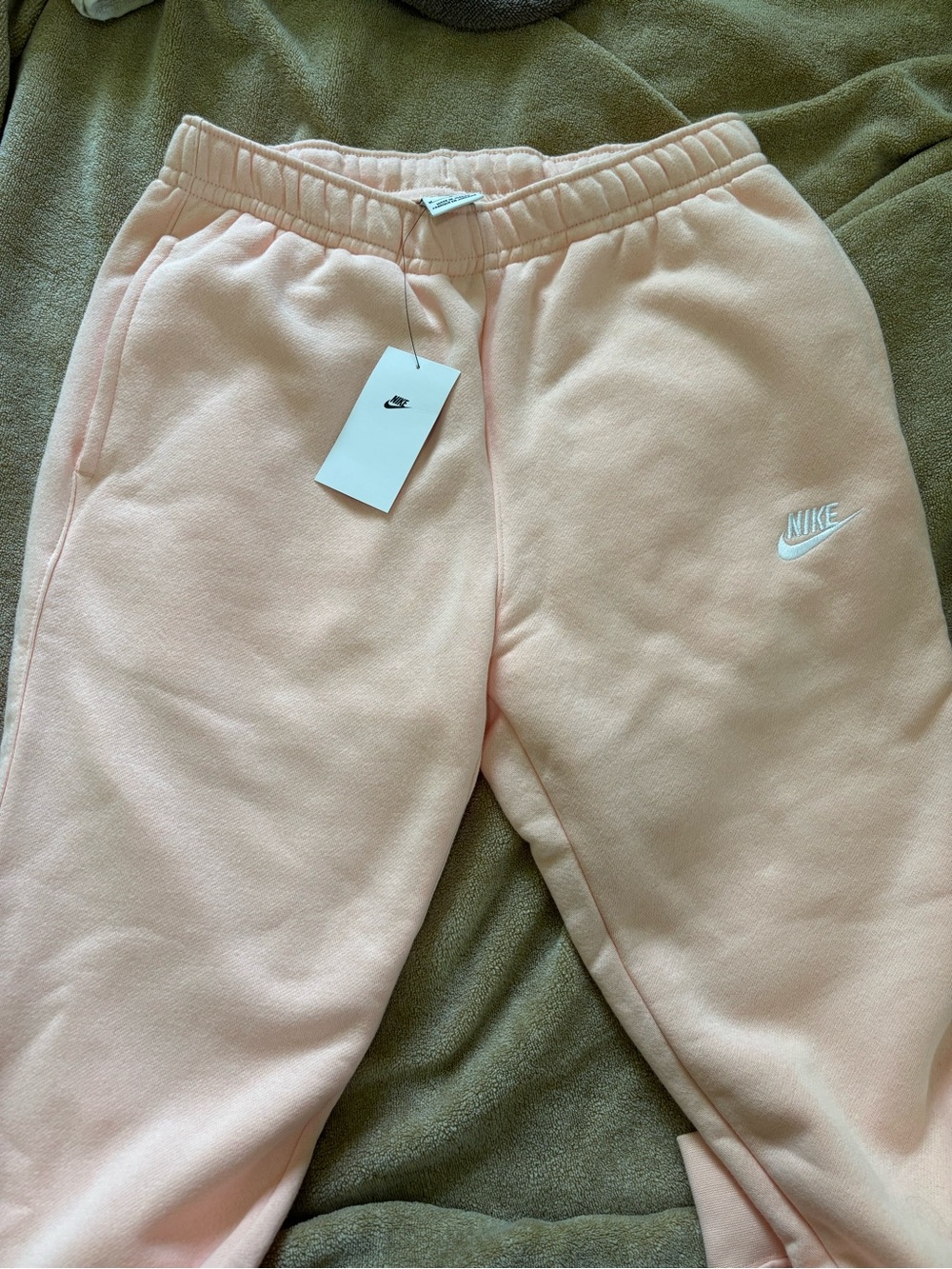 Nike Men’s Light Pink Fleece Joggers